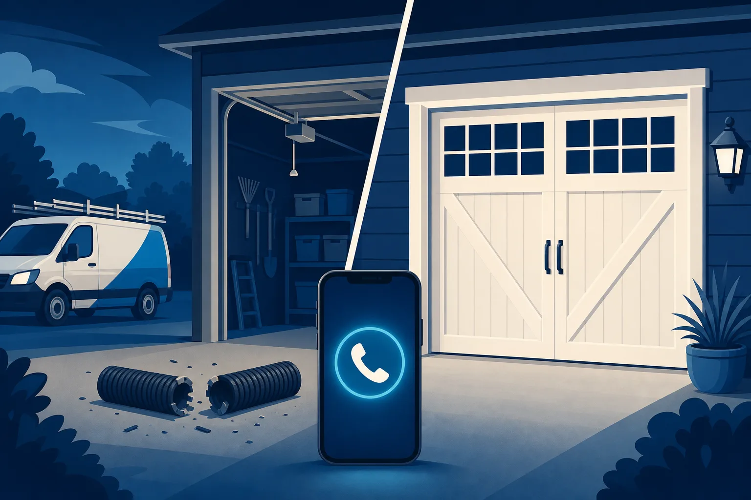 Garage Door Company Website That Turns Panic Calls Into Booked Jobs