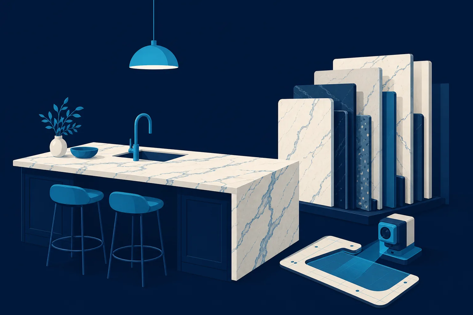 How to Build a Website for a Countertop Installer That Books Templating